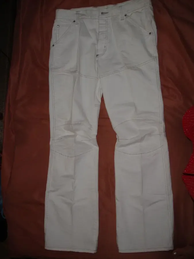 Джинсы/ДЖИНСИ 48-50 р. (W34 L32), БІЛІ, чол., прямі. Німеччина. НОВІ. 2