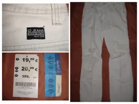 Джинсы/ДЖИНСИ 48-50 р. (W34 L32), БІЛІ, чол., прямі. Німеччина. НОВІ.