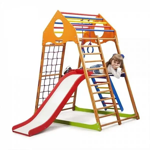 Детский спортивный комплекс для дома Kindwood Plus 2 3