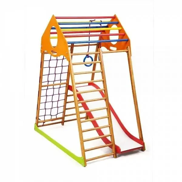 Детский спортивный комплекс для дома Kindwood Plus 1 2