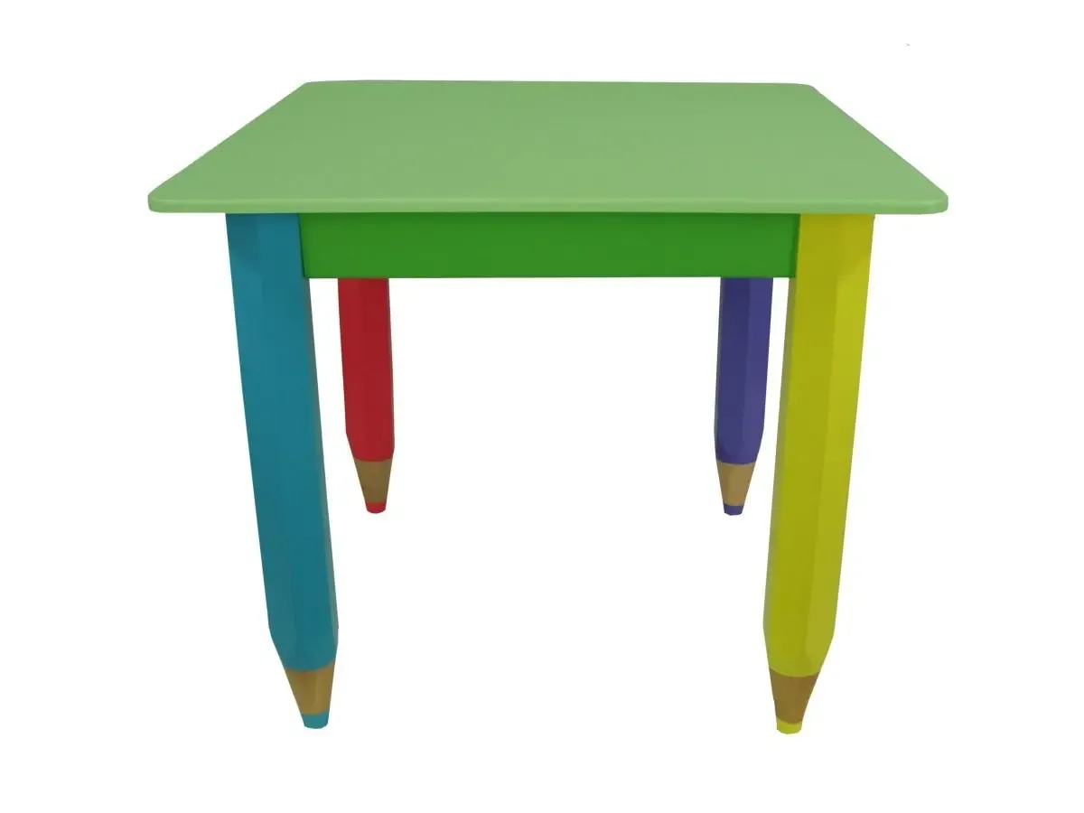 Детский столик без пенала 60см на 40см карандаши 3