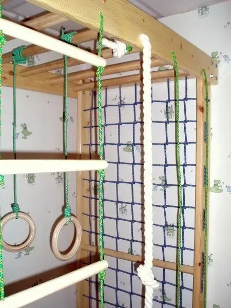 Детская шведская стенка с рукоходом 