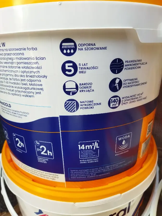 Dekoral akrylit W  Декорал  Акриліт W 10л миюча латексна фарба 3