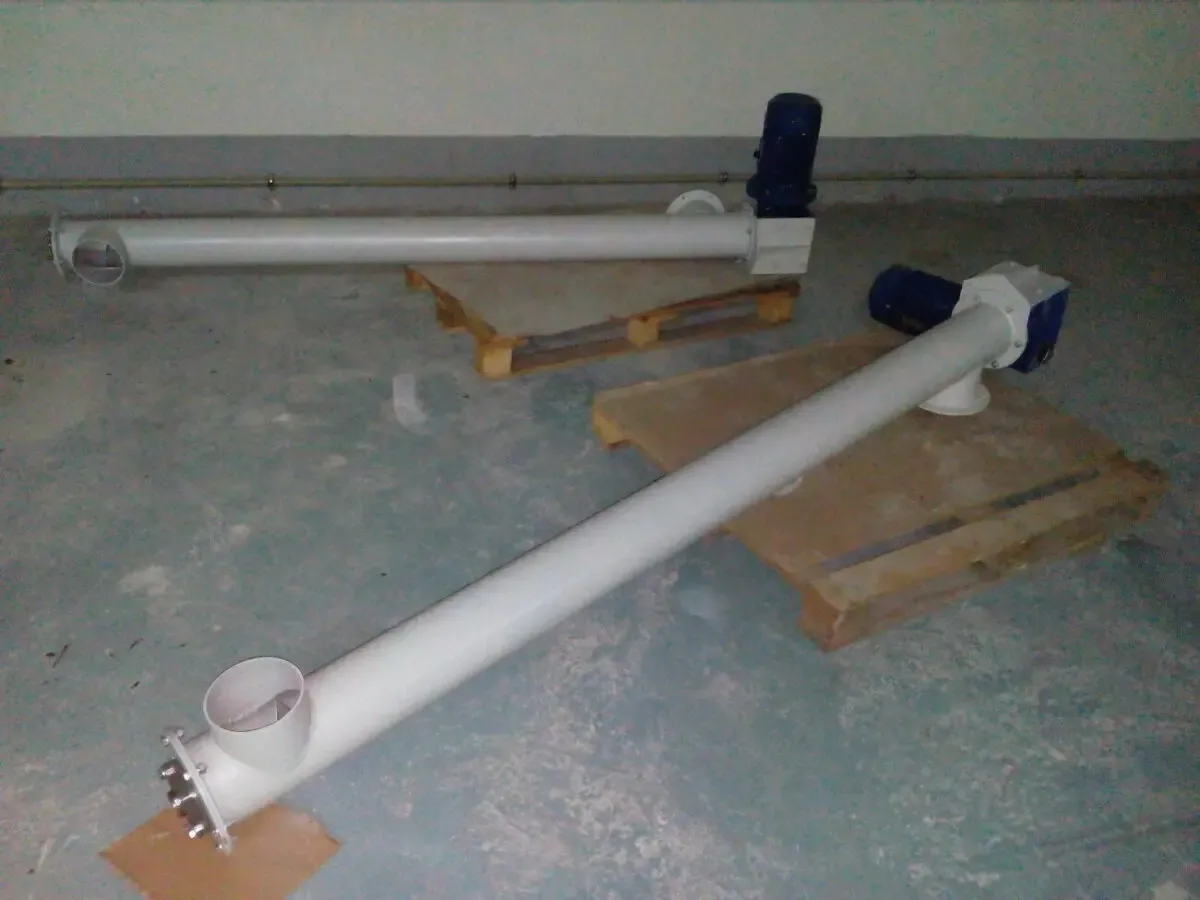 Шнек, винтовой конвейер 40т/час 7