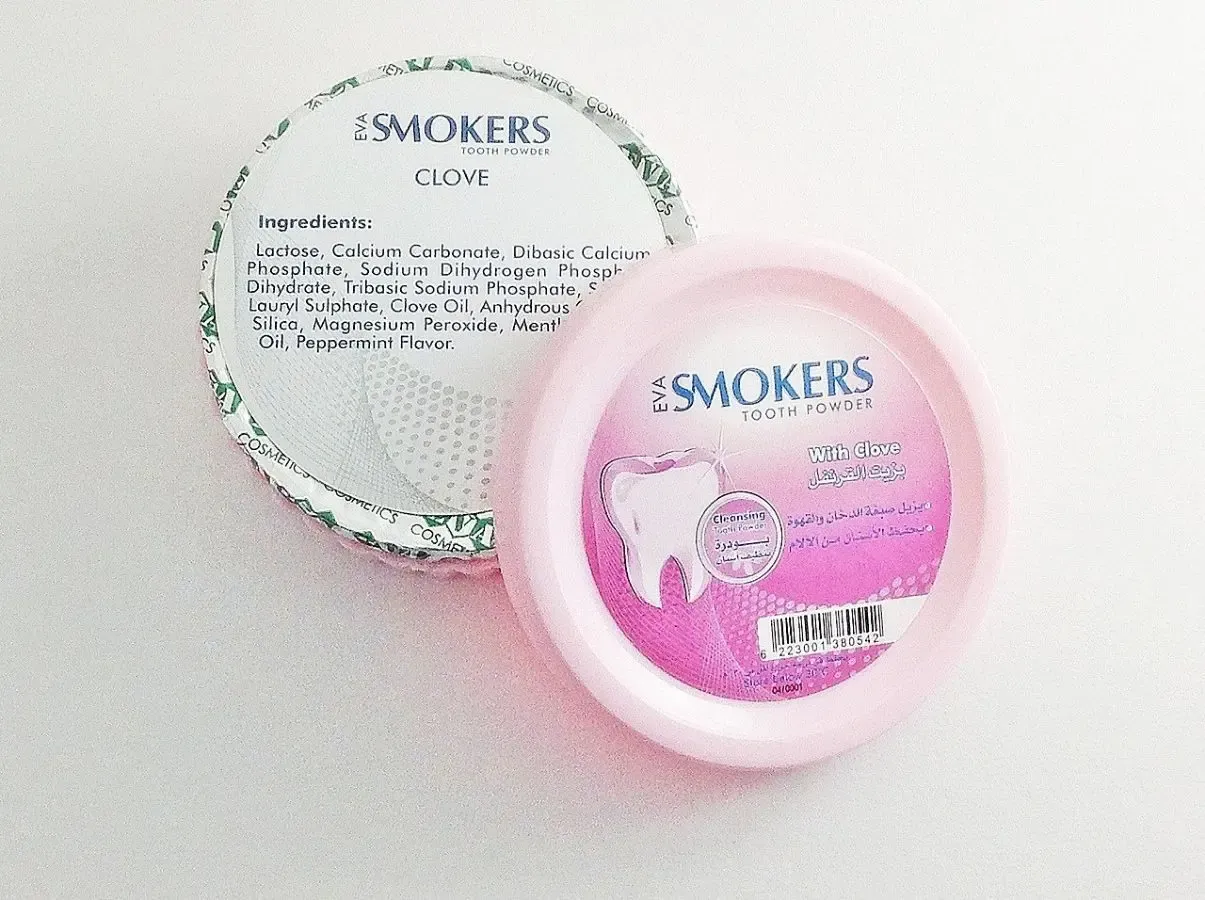 Зубной порошок с ароматом гвоздики 40 г, Eva Smokers, Египет 2