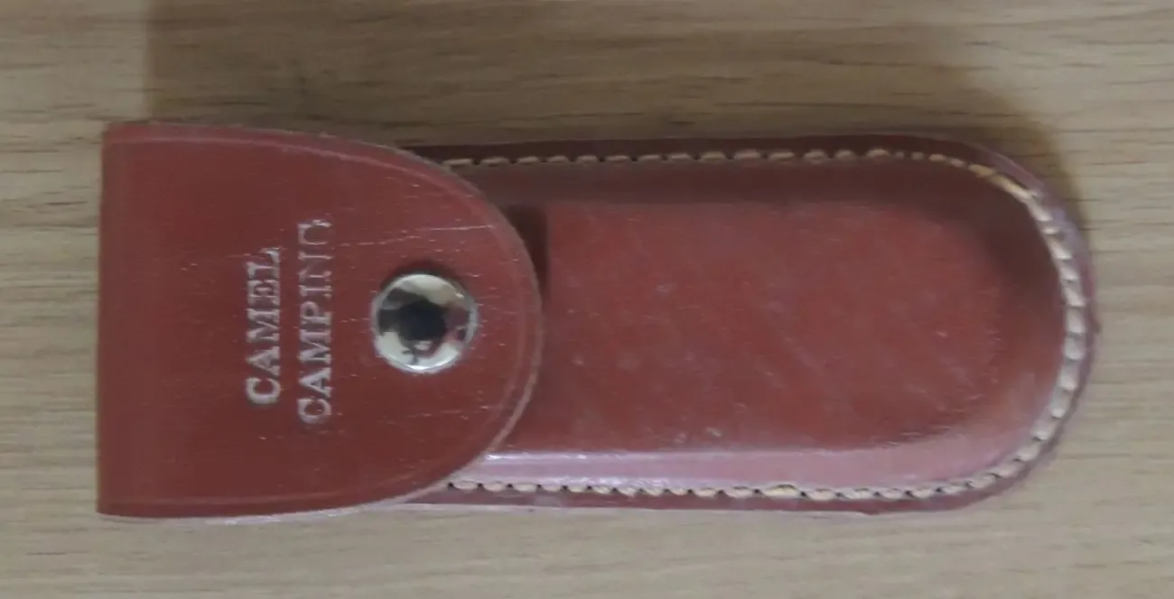 Кожаный чехол для складного ножа Camel Camping.