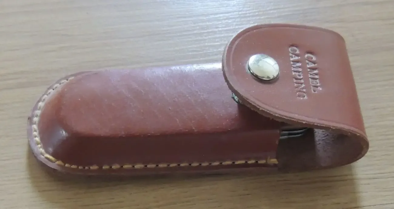 Кожаный чехол для складного ножа Camel Camping. 3