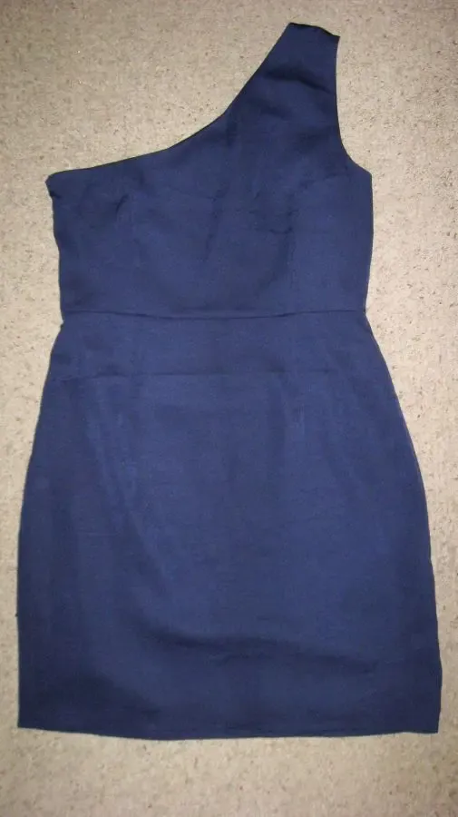 Вечернее синее платье, юбка-тюльпан с запахом Oasis 8