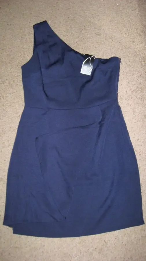 Вечернее синее платье, юбка-тюльпан с запахом Oasis 7