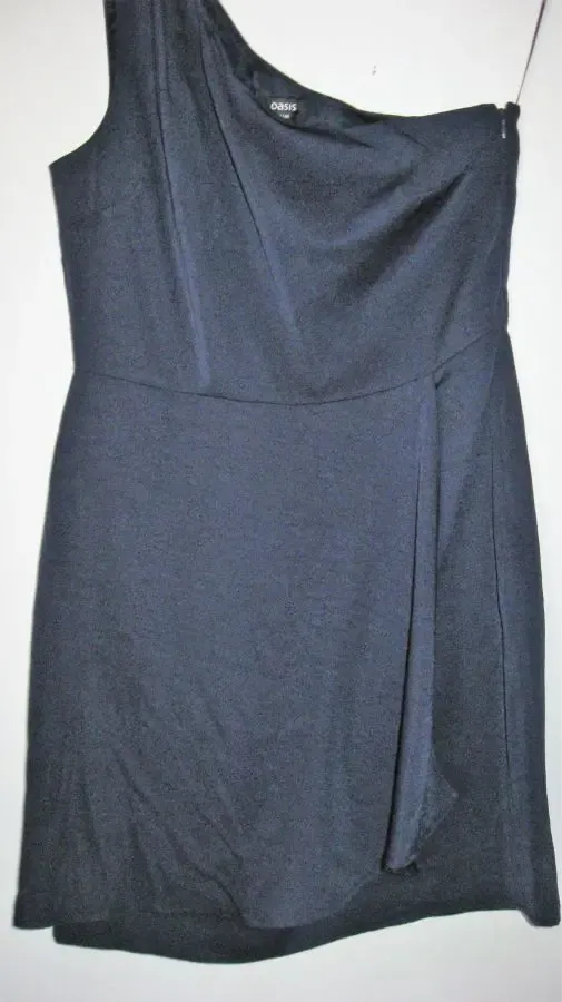 Вечернее синее платье, юбка-тюльпан с запахом Oasis 3