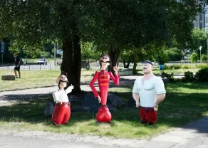 Скульптурная композиция "Козаки"