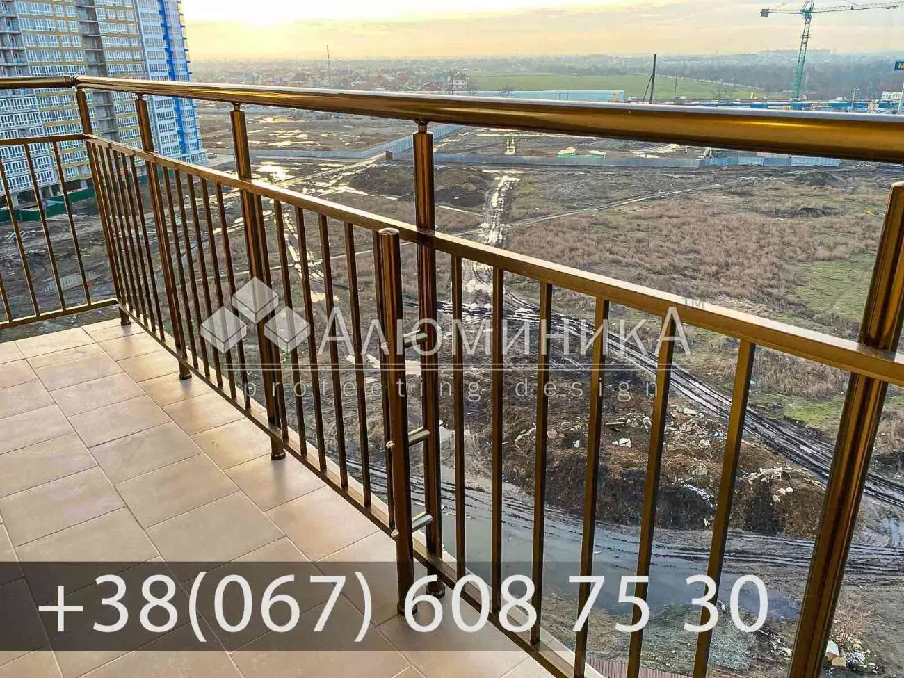 Алюминиевые перила, ограждения, поручни 4