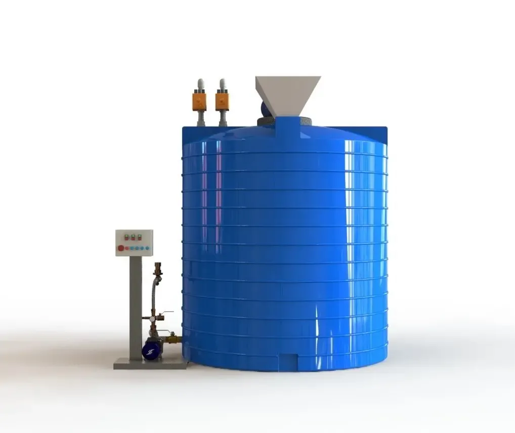 Мешалка с пластиковой емкостью 3000 л 4