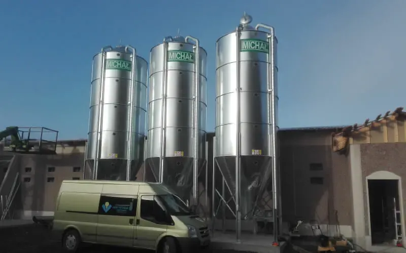Зерновой силос michal (с внешним конусным дном)