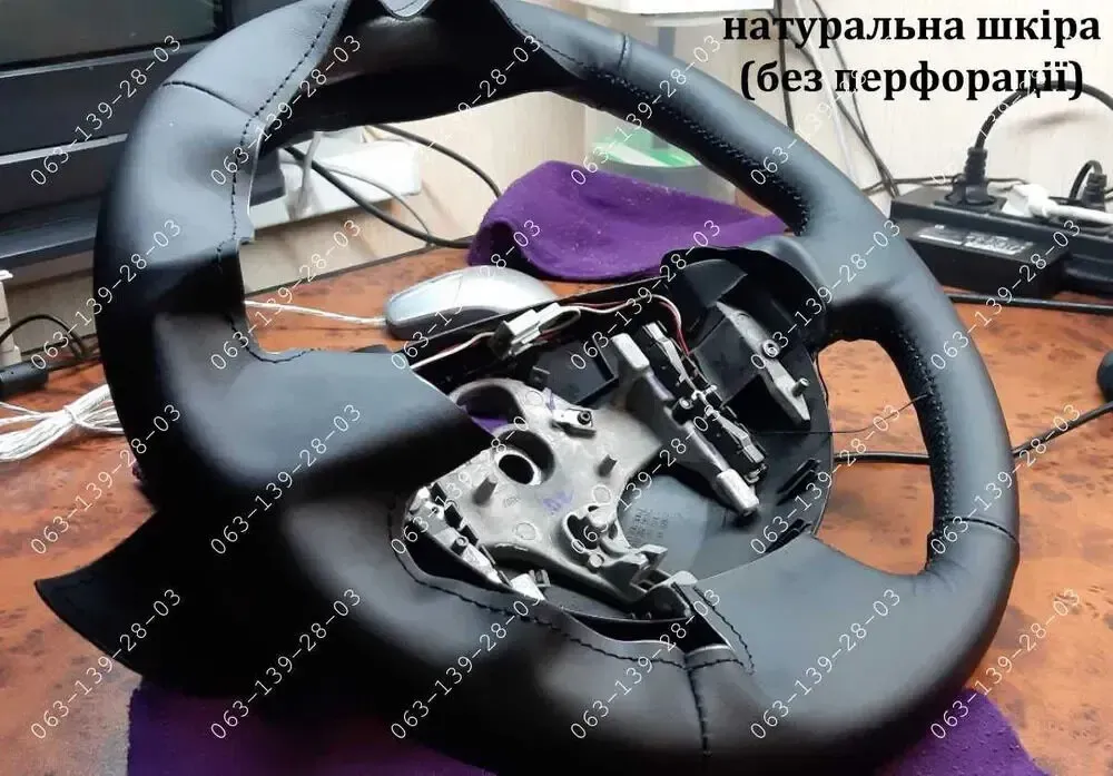 Renault Megane 2 Kangoo Scenic 2  оплетка чехол на руль Рено 5