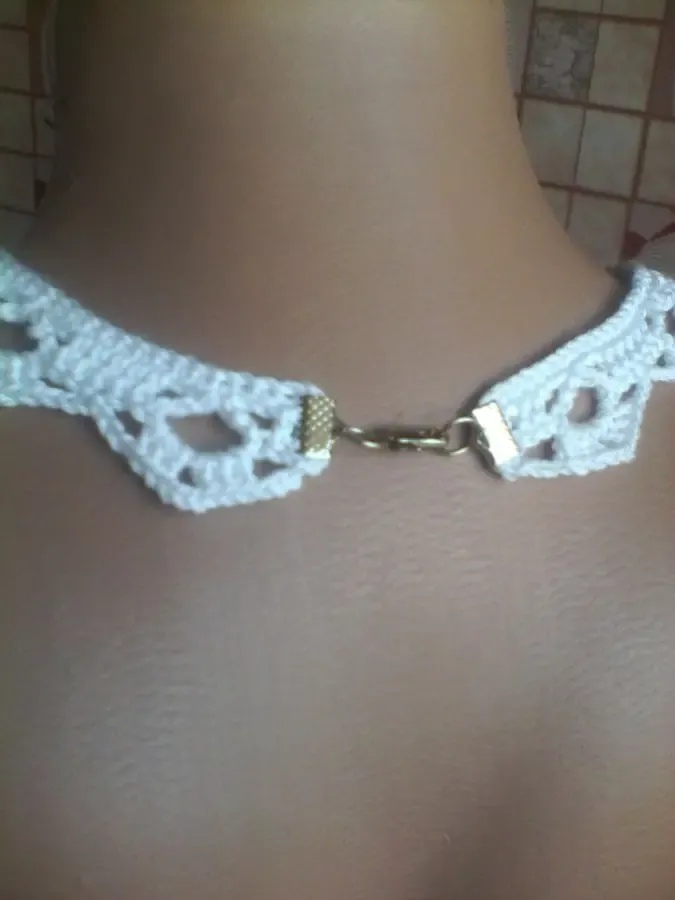 Чокер, вязаный крючком. 2
