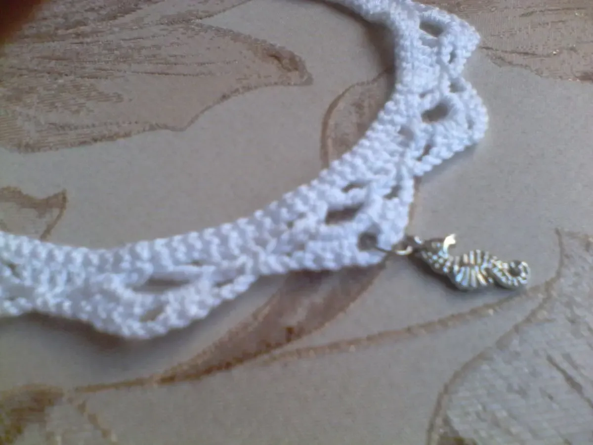 Чокер, вязаный крючком. 6