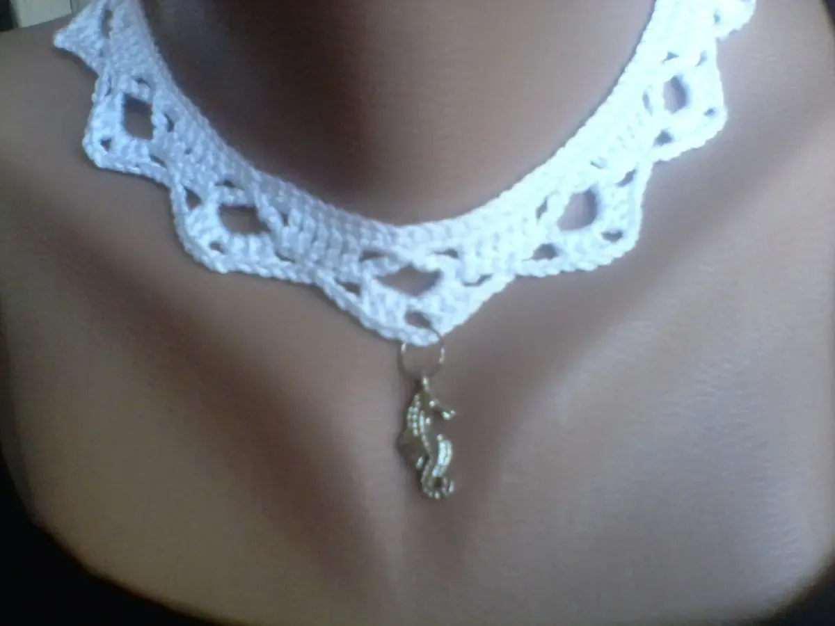 Чокер, вязаный крючком. 5