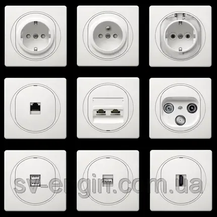 Выключатели и розетки EON (ALING-CONEL, Сербия)