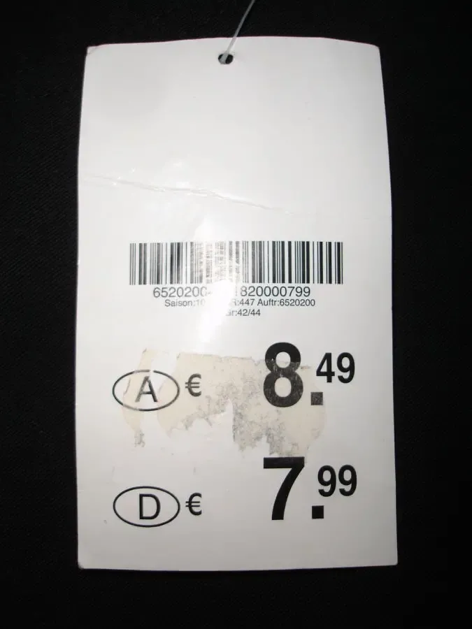 Юбка/спідниця 48-50 р. чорна, нова, Identic, котонова, до колін 6