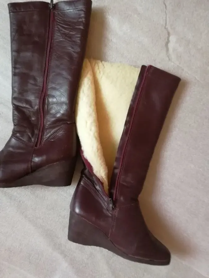 Чоботи жіночі шкіряні зимові 2