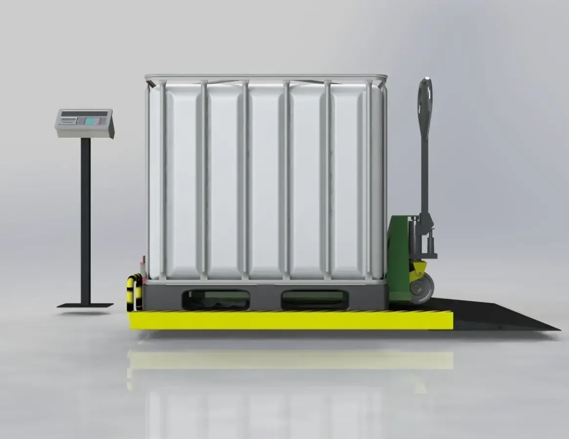 Весы платформенные нержавеющие 2000кг 4