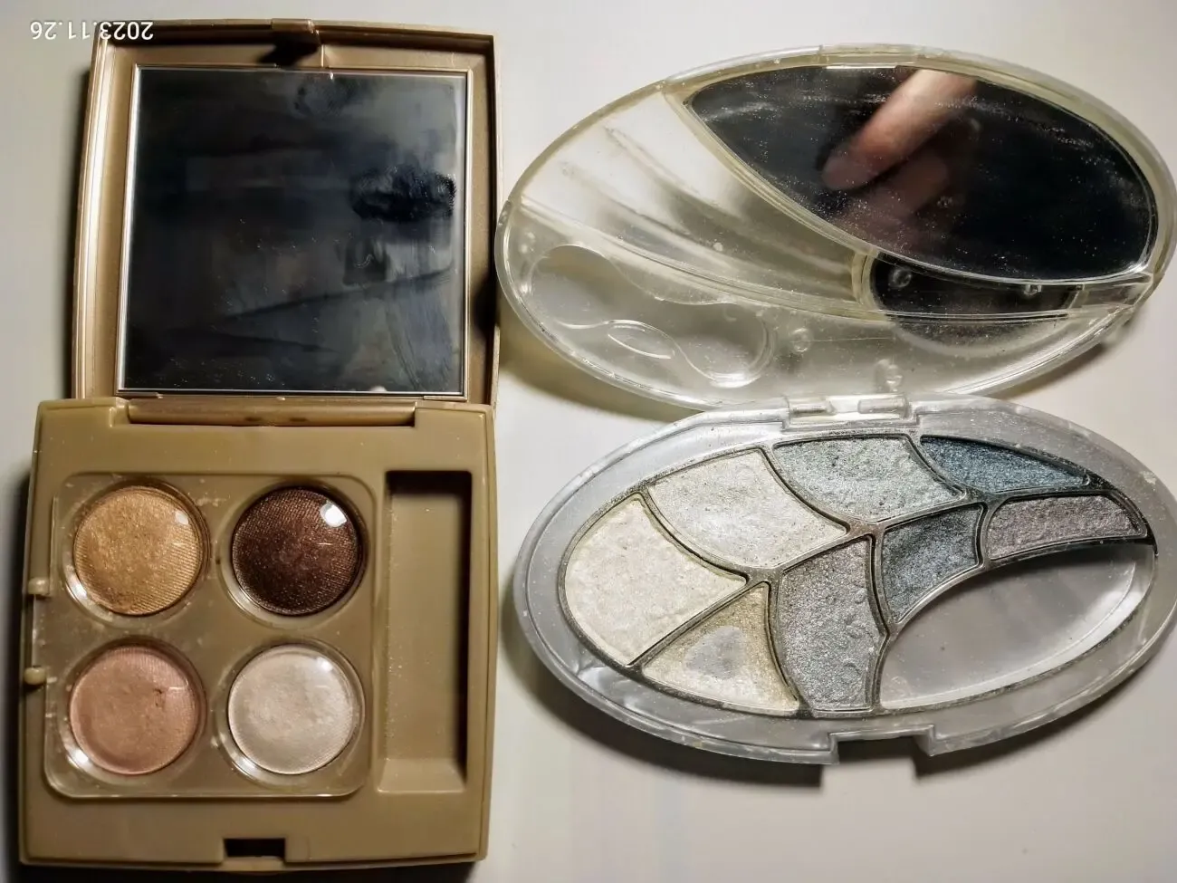 Тени Ruby Rose серые, Oriflame Giordani Gold нюд, палетка, с зеркалом 2