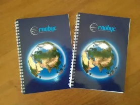 2 тетради "Глобус плюс" с пружиной-переплётом 50 листов (100 страниц)