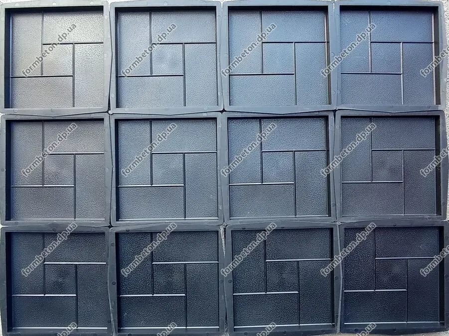 Формы для тротуарной плитки квадрат Кирпич 30х30 см 4