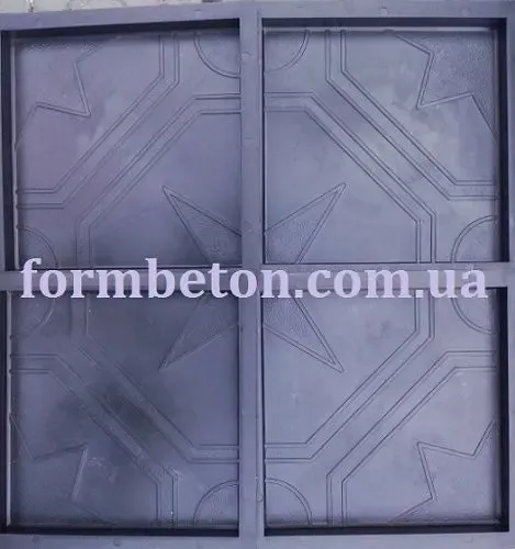 Формы для тротуарной плитки квадрат Ажурный 30х30 см 3