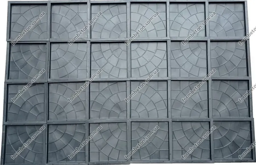 Формы для тротуарной плитки квадрат Сеть 30х30 см 4