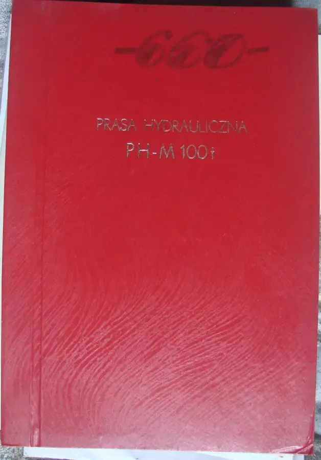 Паспорт на пресс гидравлический для пластмасс мод. PH-M 100t
