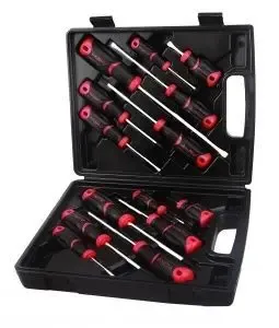 Набор отверток в пластиковом кейсе, 14 предметов, AmPro Тайвань