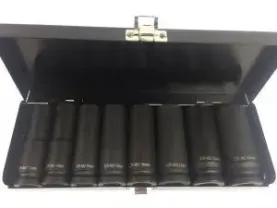 Набор торцевых головок ударных удлиненных 1/2" (8 предметов), AmPro