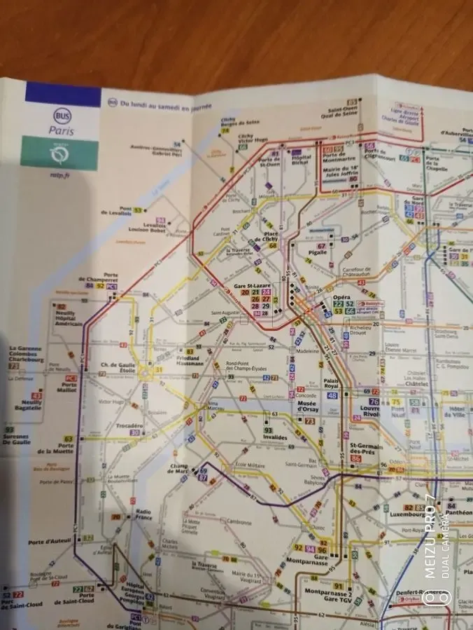 Карта метро Парижа 3