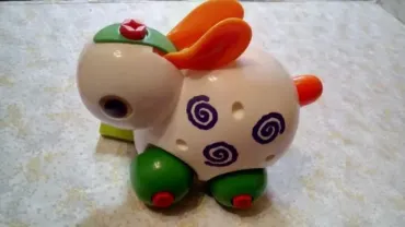 Развивающие игрушки конструктор для малышей "Зайка"