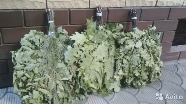 Вiники для банi сауни дуб береза эвкалипт можжевельник ялинка вишня 4