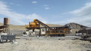 Мобильный мини бетонный завод Polygonmach Mobi 60 м3/час