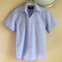 Отличная голубая рубашка, от 5 до 7 лет