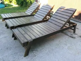 Шезлонг  из дерева