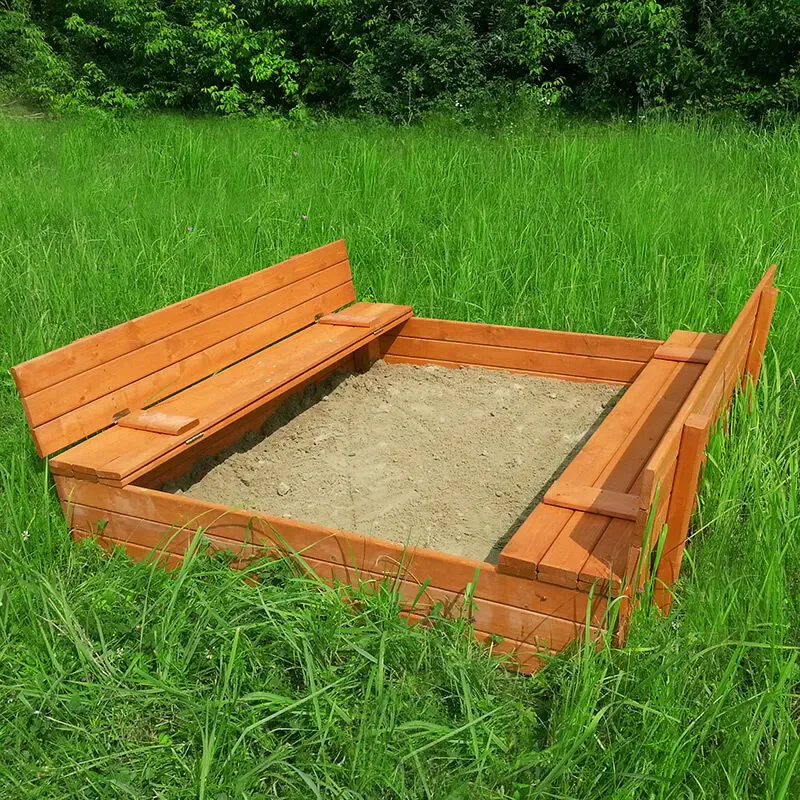 Детская песочница из дерева 4