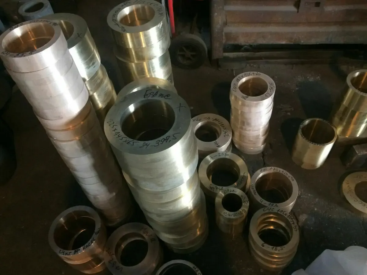 Втулка бронзовая, бронза круг, полоса, полоса, лента(БрОЦС555,БрАЖ9-4)