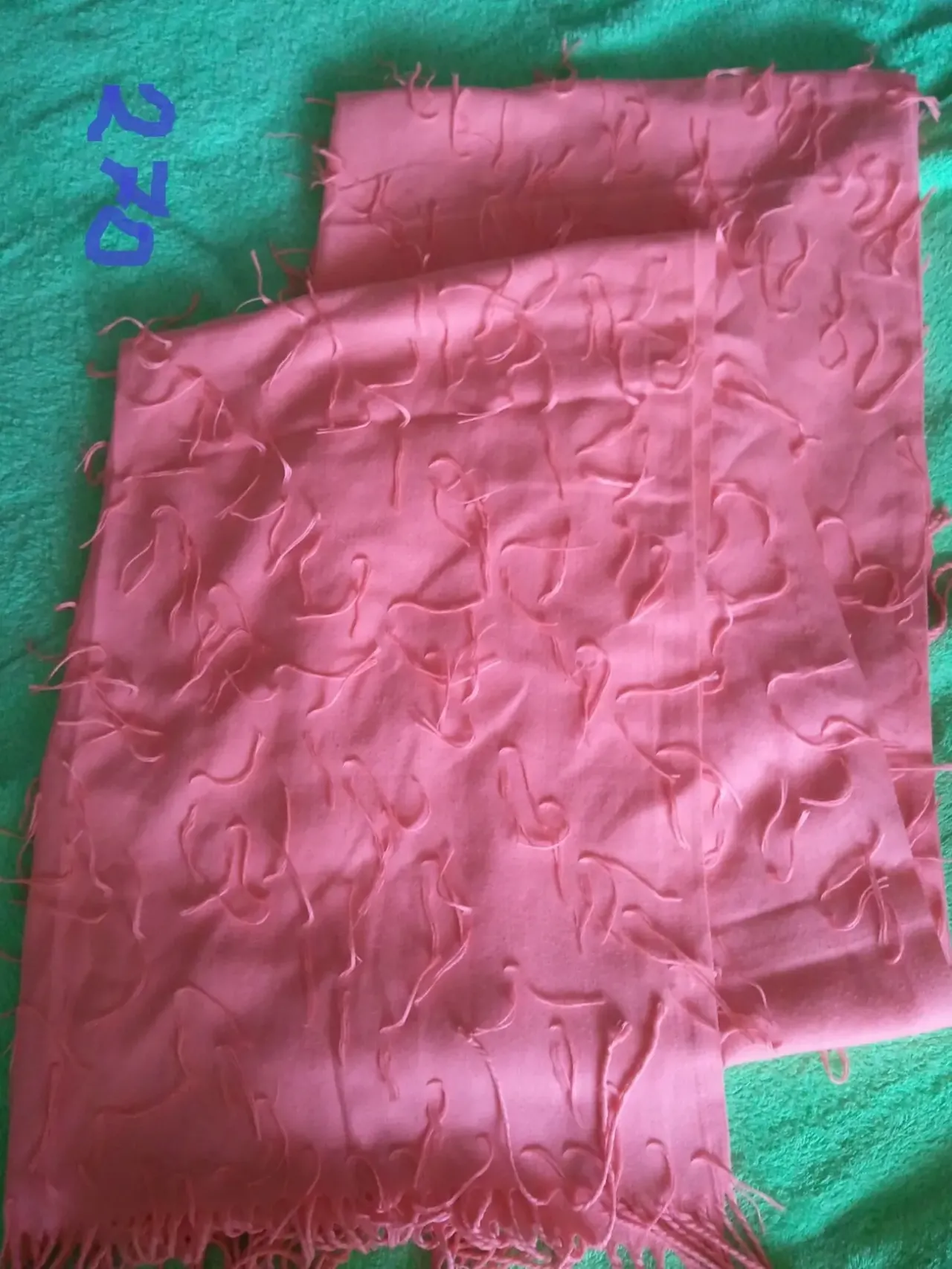 Розовый шарф (уценка!!) 10