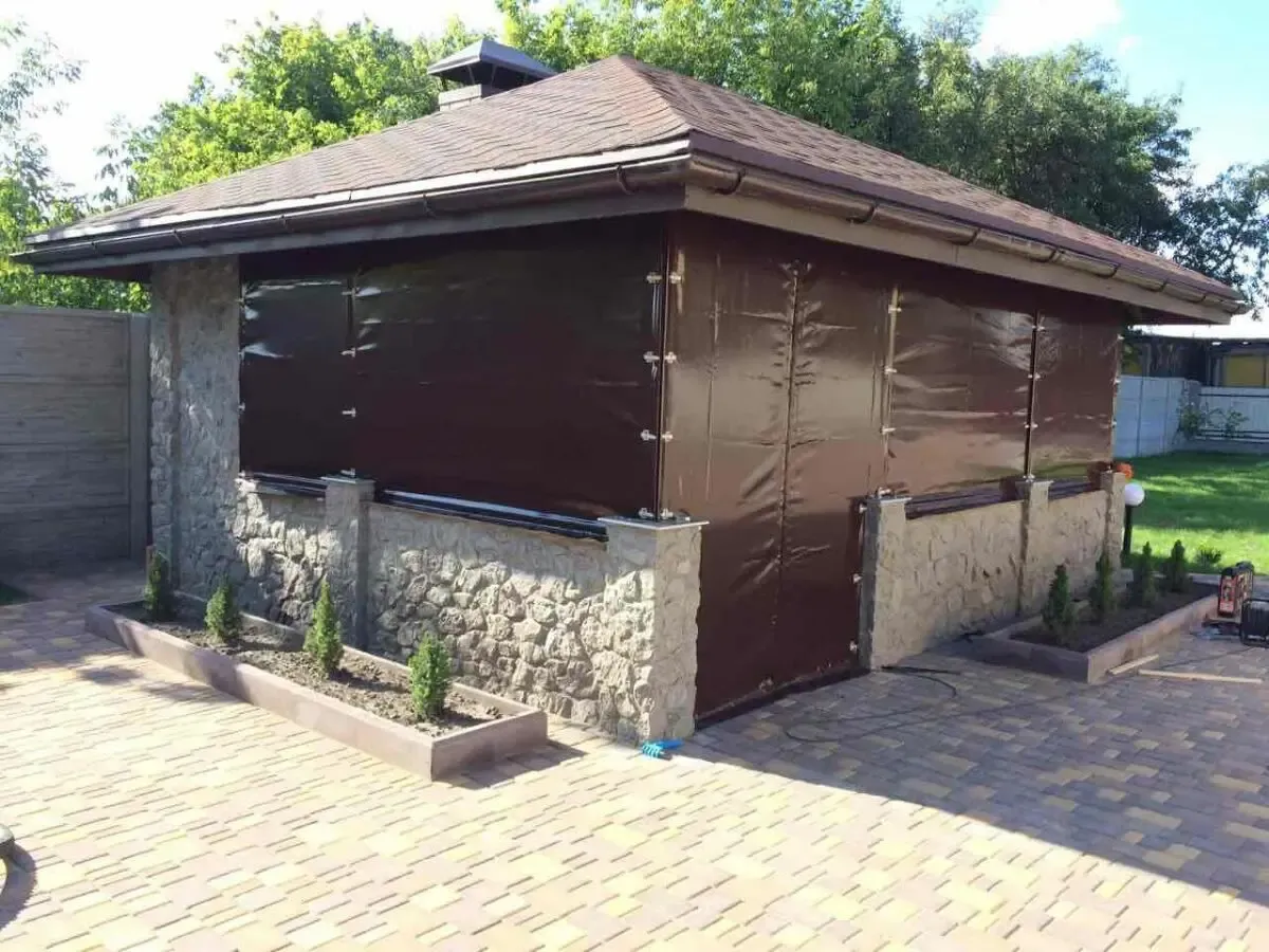 Мягкие окна на беседку, веранду, террасу, альтанку, пристройку. 5