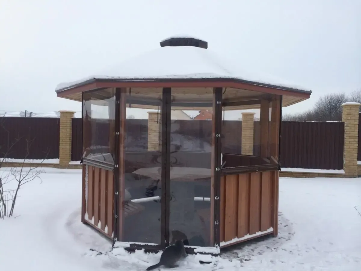 Мягкие окна на беседку, веранду, террасу, альтанку, пристройку. 3