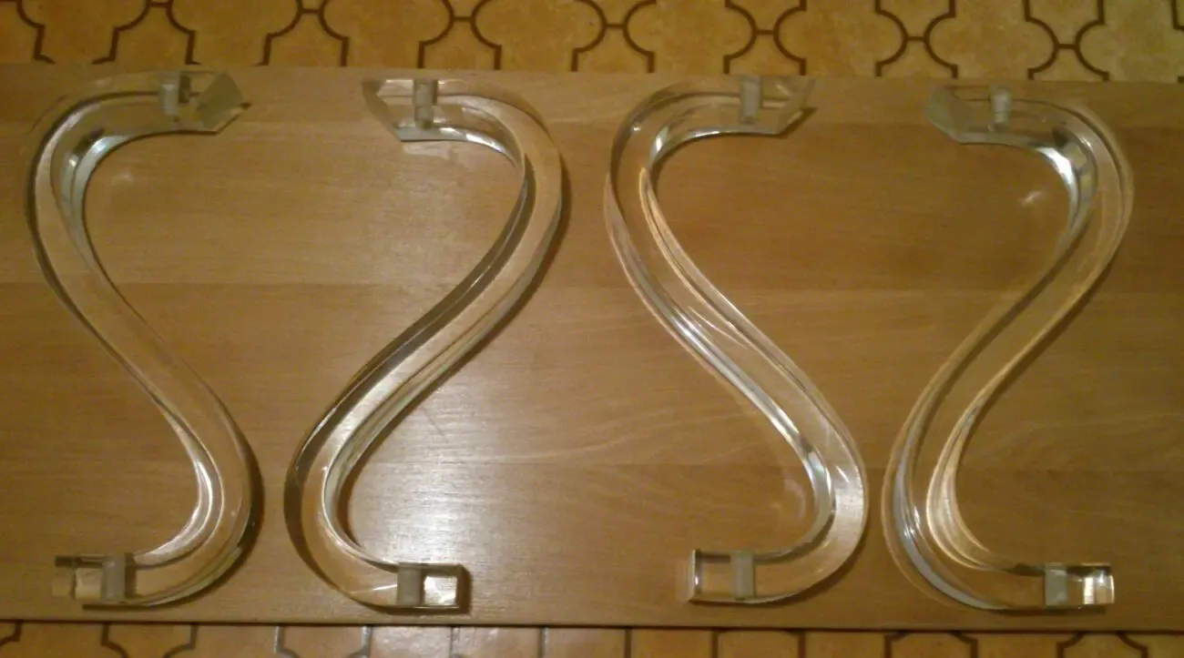 Ножки из оргстекла для столика 2