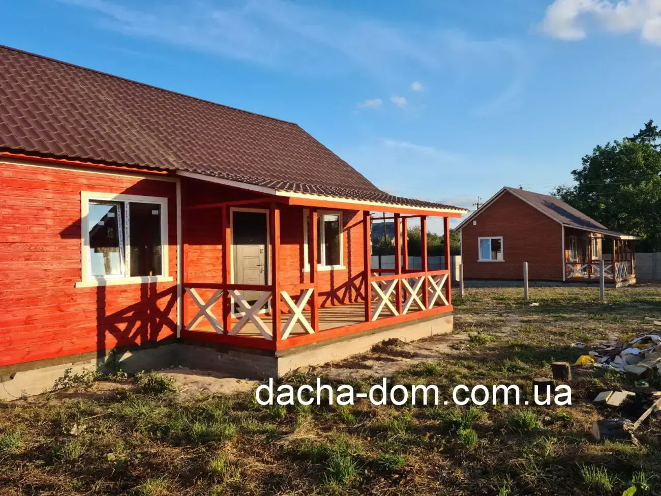 Дачный домик .Самый широкий выбор внешних деревянных отделок 5