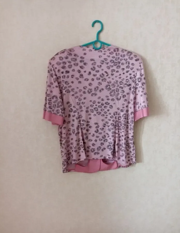 Modissa Элегантный блузон женский нежного пудровго цвета 4