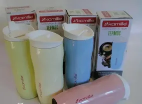 Термокружка яркая KAMILLE 400 мл mix 2006