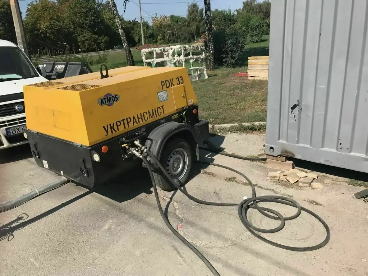 Компрессор дизельный передвижной Atmos Pdp 28 5